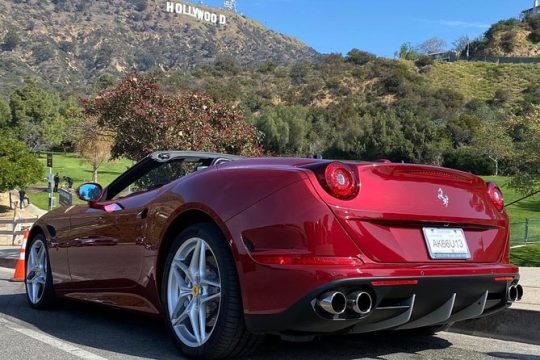 Private Ferrari California T Drive from Hollywood to Sunset Plaza
