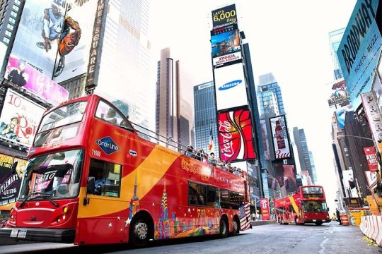 NYC Hop on Hop off Downtown Tour plus 1 Attraction