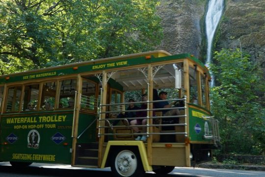 Waterfall Hop-On Hop-Off Trolley Tour Multnomah Falls Day Pass
