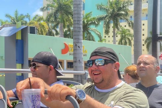 Double Decker Sightseeing Bus Tour of Miami in English & Spanish