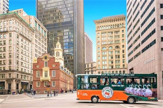 Boston Hop-On Hop-Off Trolley Tour with 14 Stops