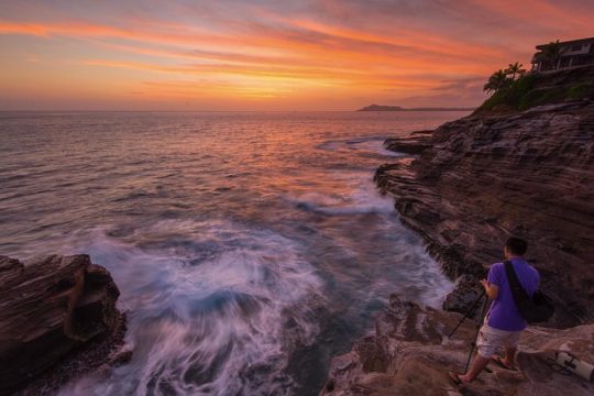 Honolulu Sea-Cliff with Sunset Photo Adventure