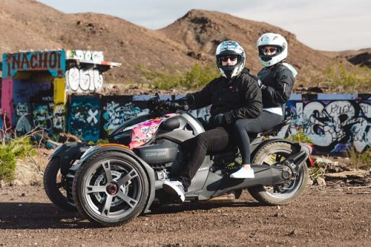 Couples Guided Tour to Seven Magic Mountains on a CanAm Trike!