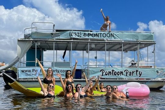 Private Double Deck Pontoon Party Cruise in Fort Lauderdale