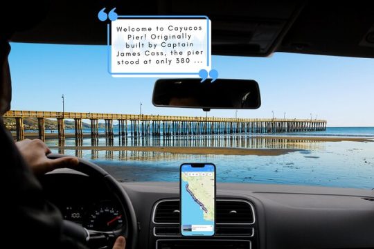 Smartphone Driving Tour between Santa Maria & Monterey 'Big Sur'