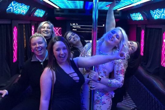 Private Party Bus Tour of the Las Vegas Strip Champagne Toast
