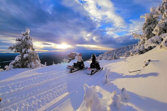 Guided Snowmobile Tours In The National Volcanic Monument