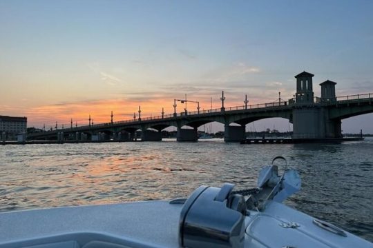 St. Augustine Private Sunset tour, up to 6 passengers