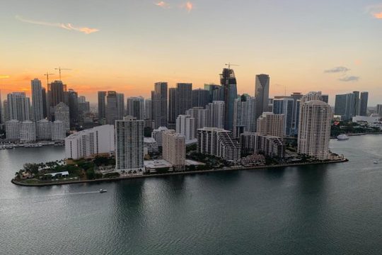 Private Sunset or Night time helicopter tour in Miami